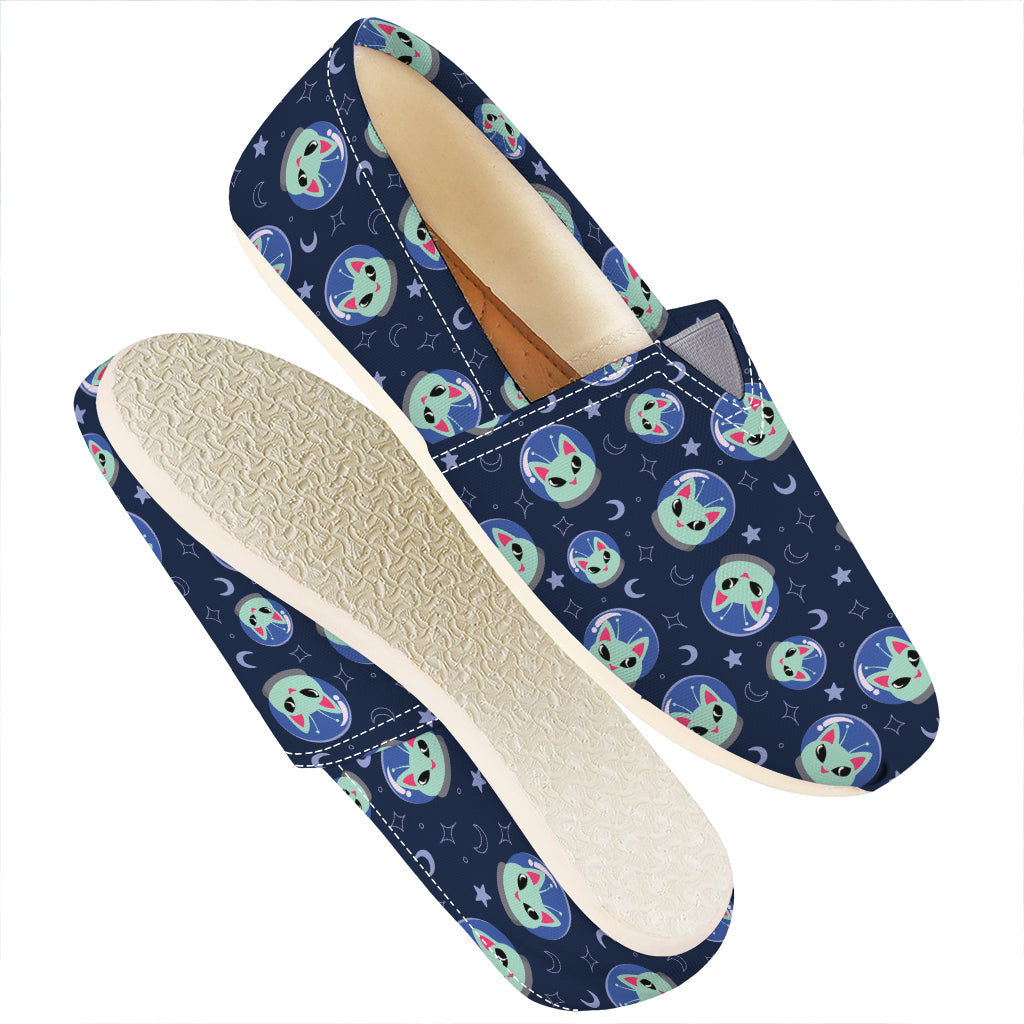 Astronaut Alien Cat Print Casual Shoes
