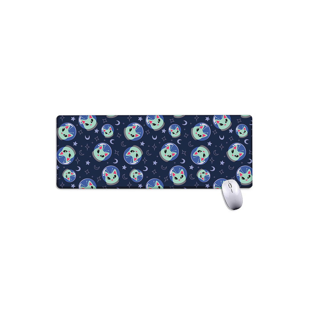Astronaut Alien Cat Print Extended Mouse Pad