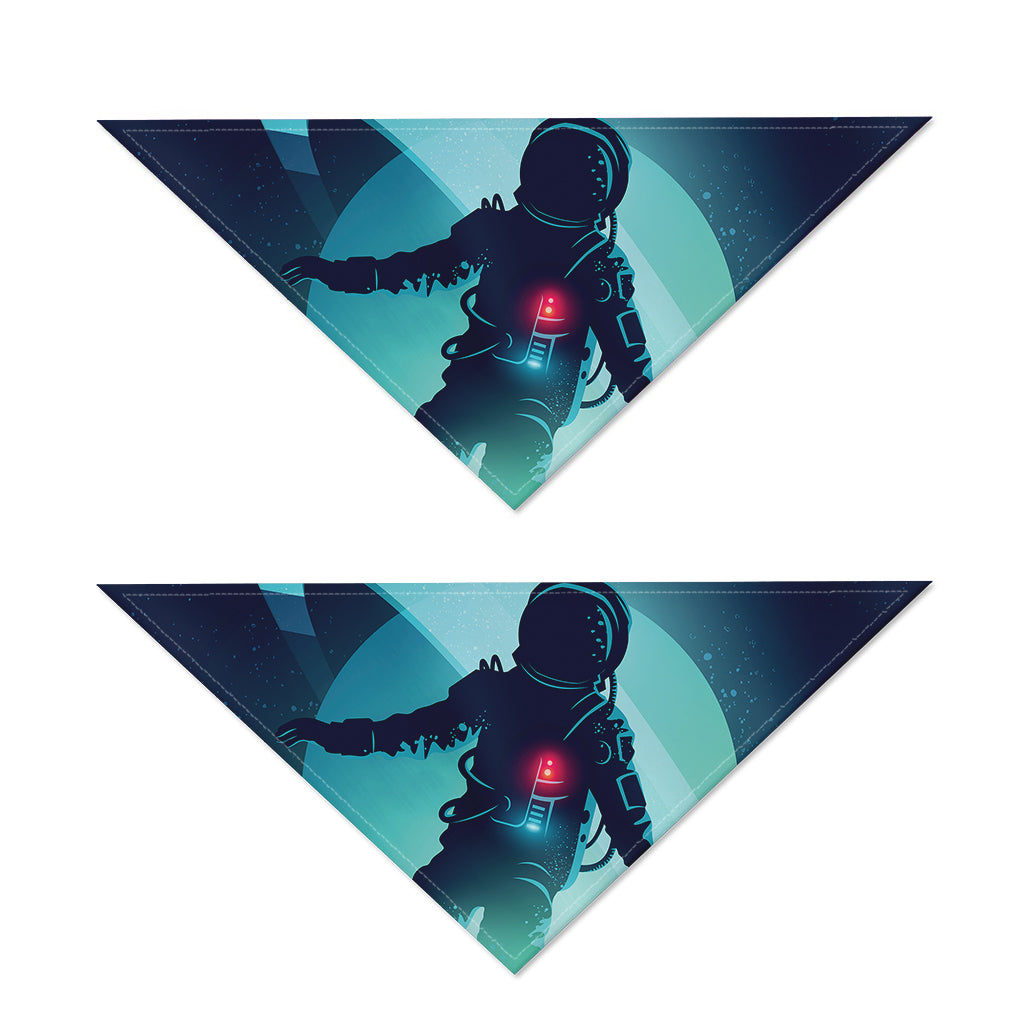 Astronaut Floating Through Space Print Dog Bandana