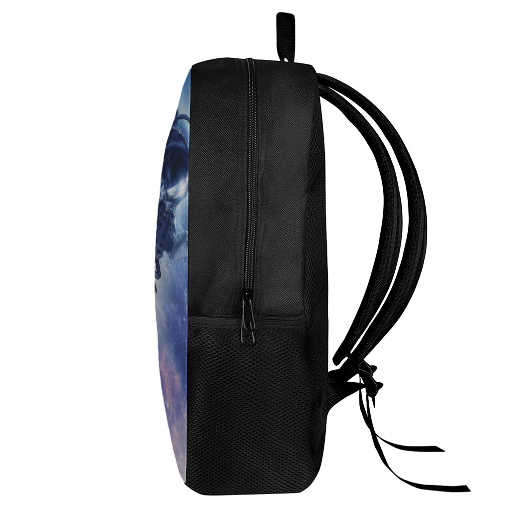 Astronaut On Space Mission Print 17 Inch Backpack