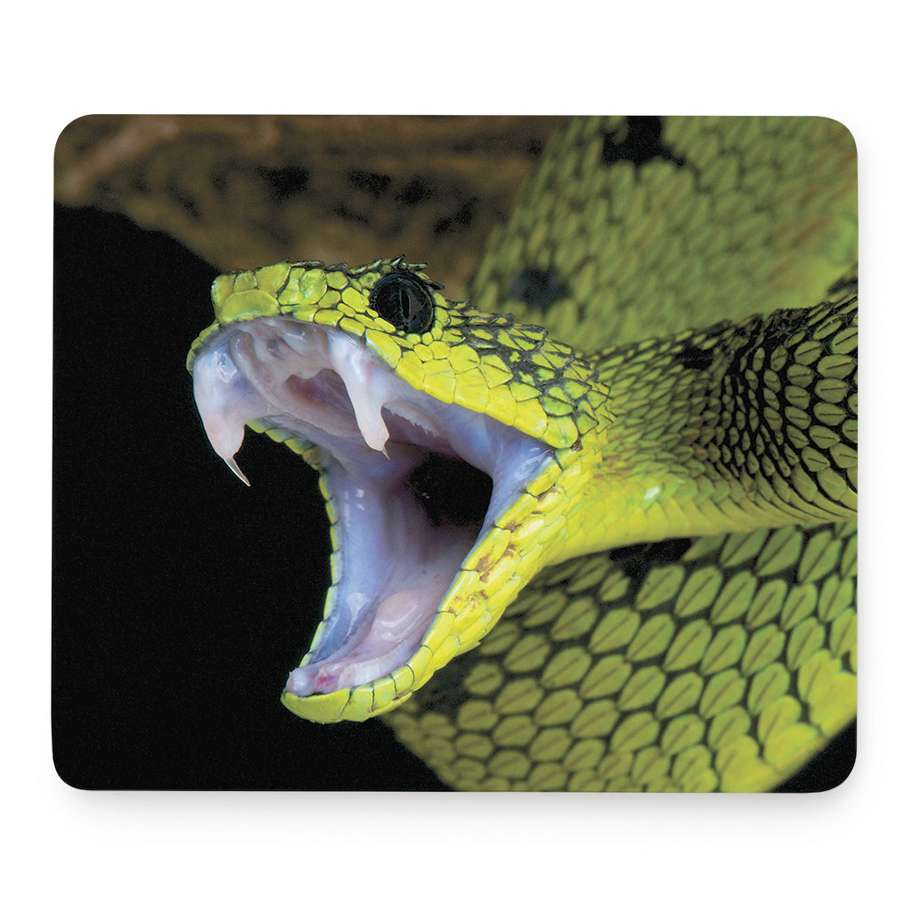 Atheris Nitschei Snake Print Mouse Pad