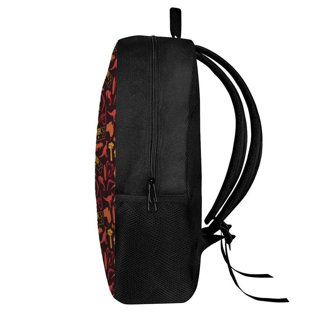 Australia Country Pattern Print 17 Inch Backpack