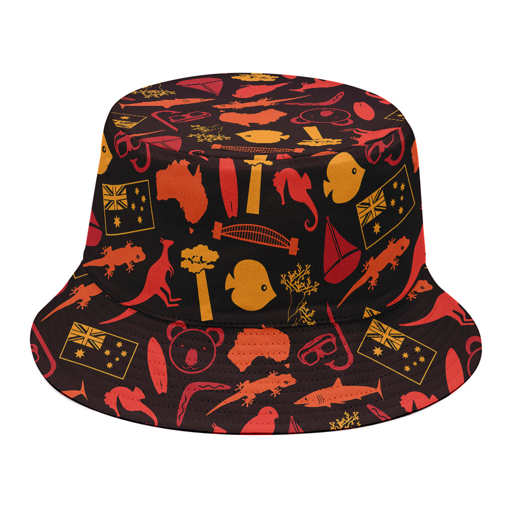 Australia Country Pattern Print Bucket Hat