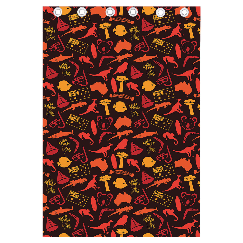 Australia Country Pattern Print Curtain