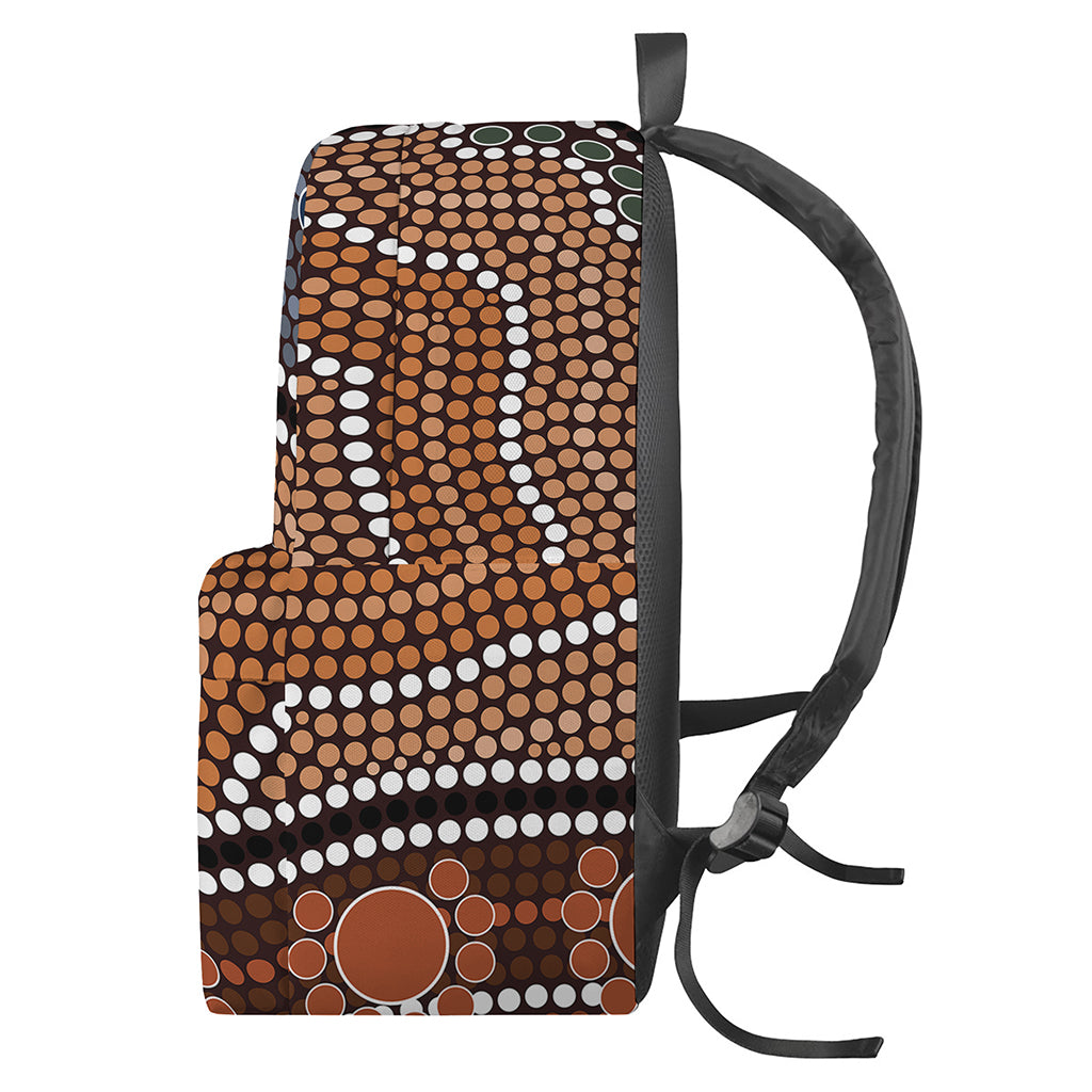Australia River Aboriginal Dot Print Backpack