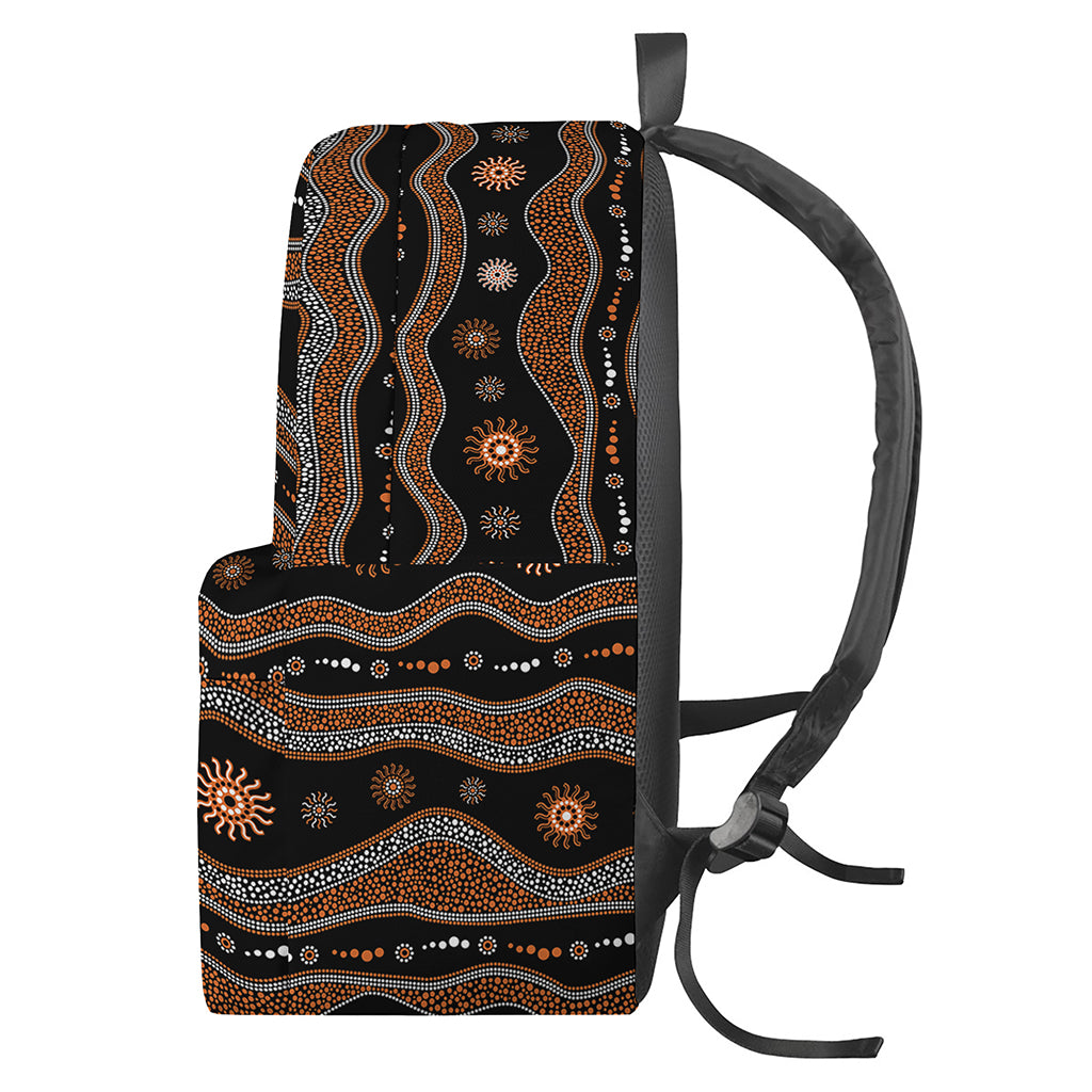 Australian Aboriginal Art Pattern Print Backpack