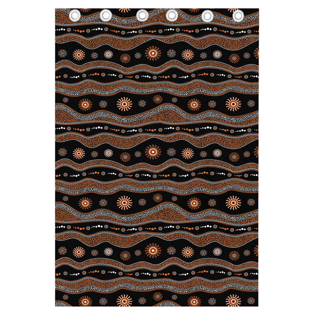 Australian Aboriginal Art Pattern Print Curtain