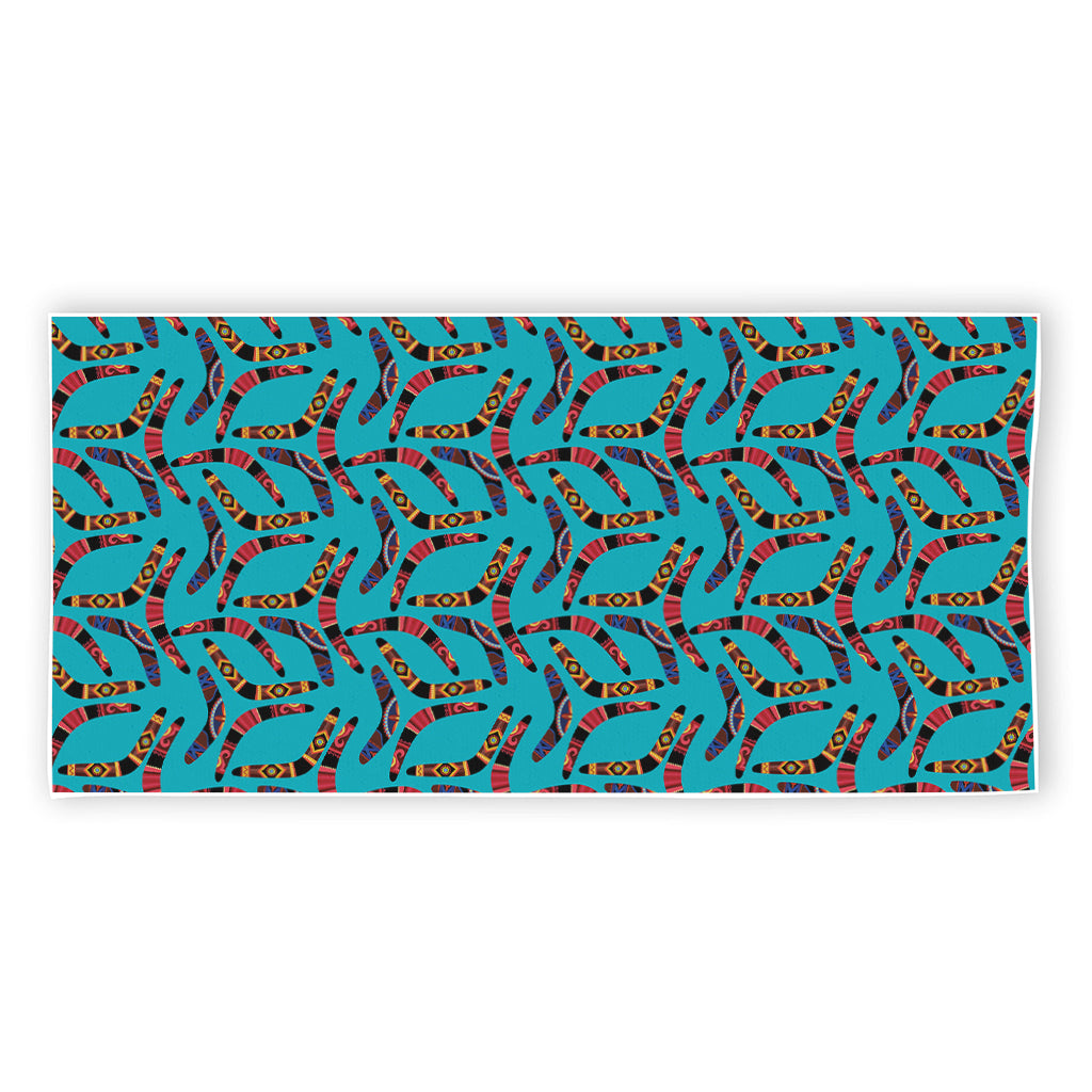 Australian Aboriginal Boomerang Print Beach Towel