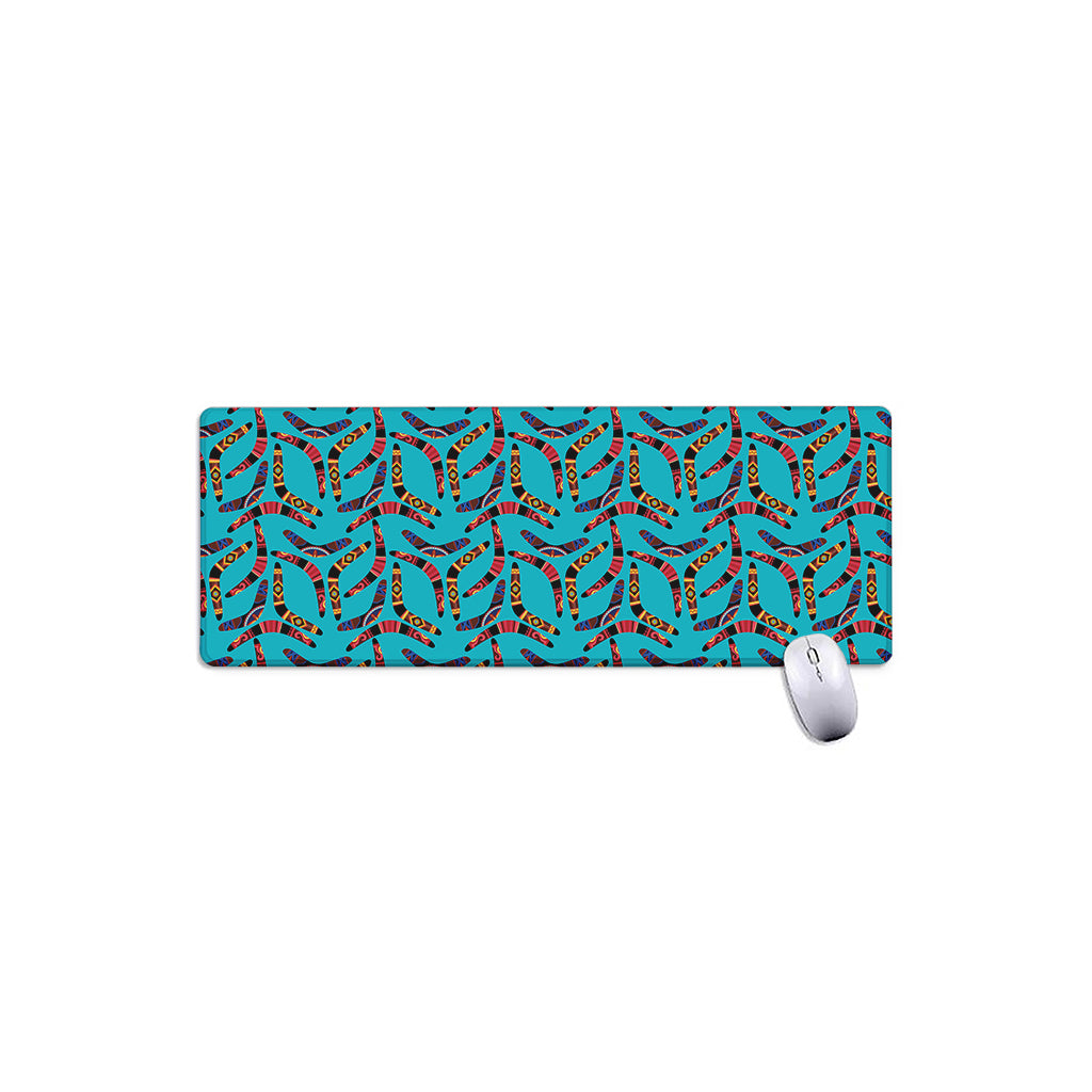 Australian Aboriginal Boomerang Print Extended Mouse Pad
