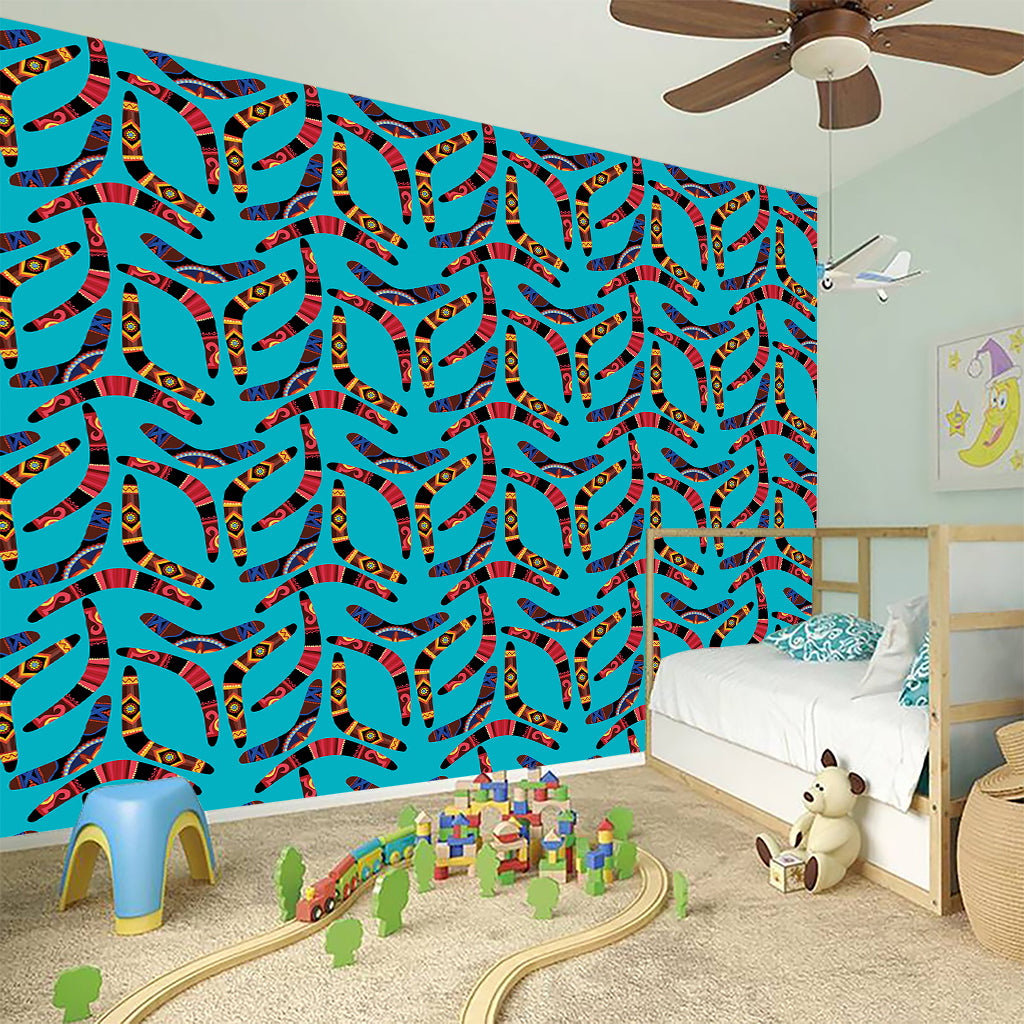 Australian Aboriginal Boomerang Print Wall Sticker