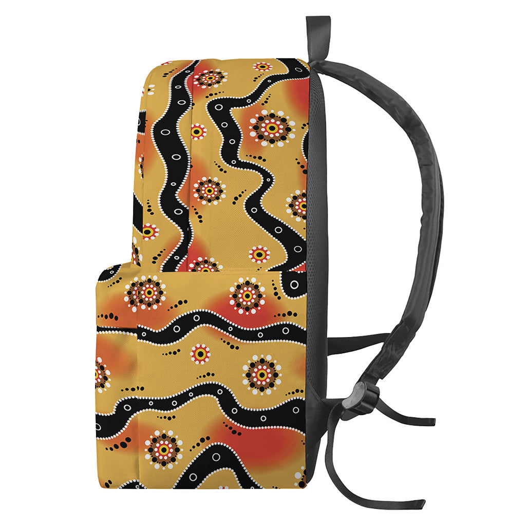 Australian Aboriginal Pattern Print Backpack