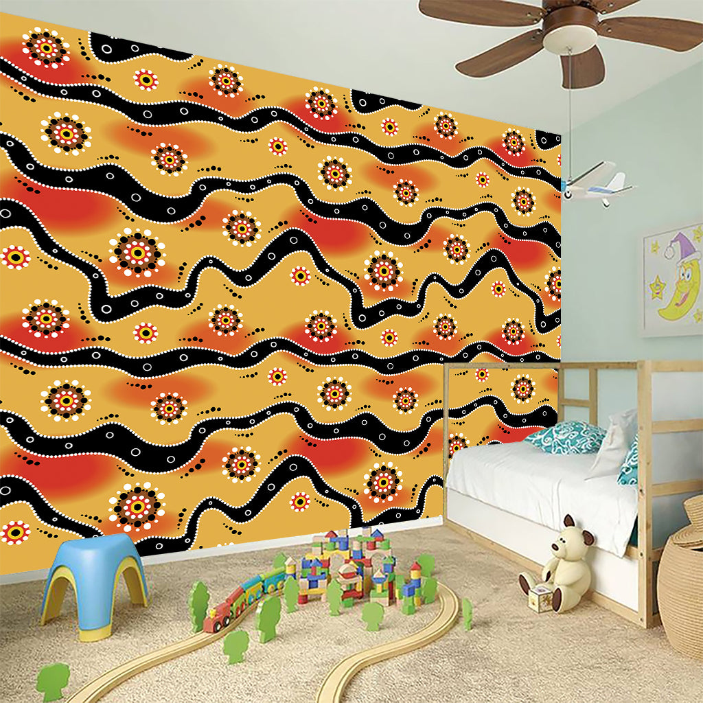 Australian Aboriginal Pattern Print Wall Sticker