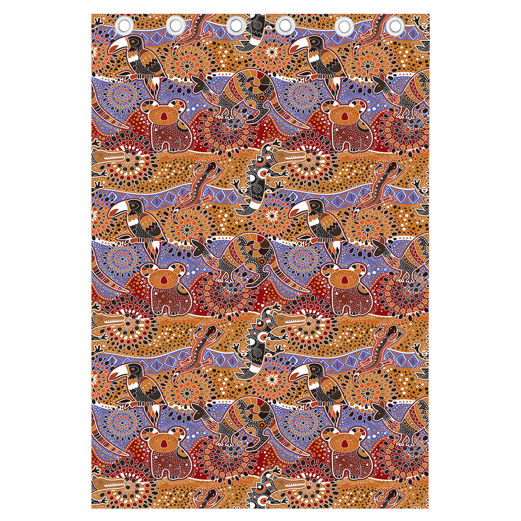 Australian Animals Pattern Print Curtain