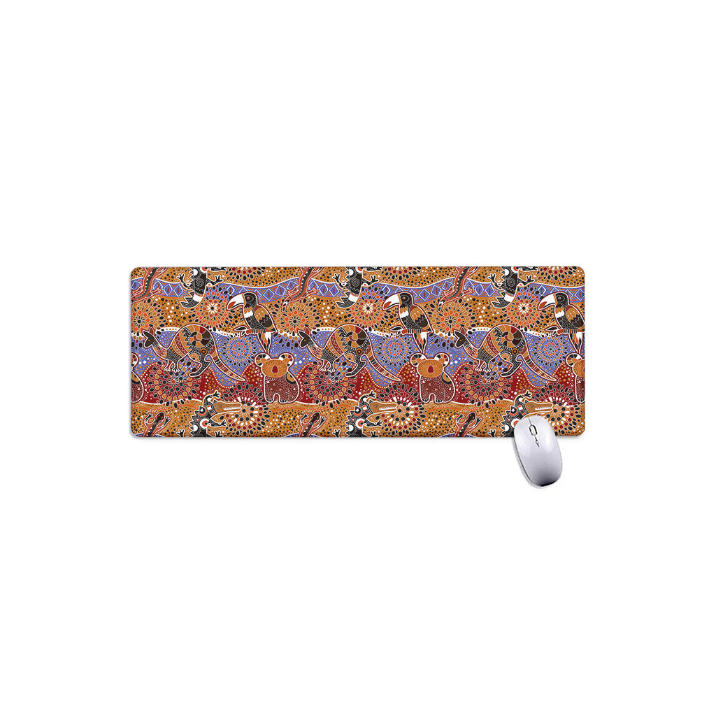 Australian Animals Pattern Print Extended Mouse Pad