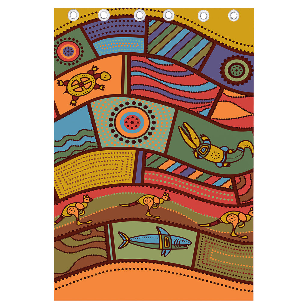 Australian Ethnic Pattern Print Curtain