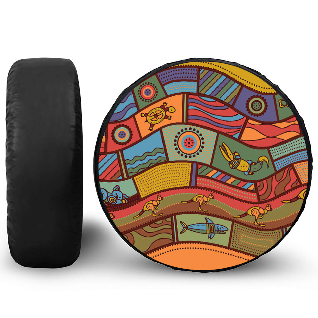 Australian Ethnic Pattern Print Tire Cover