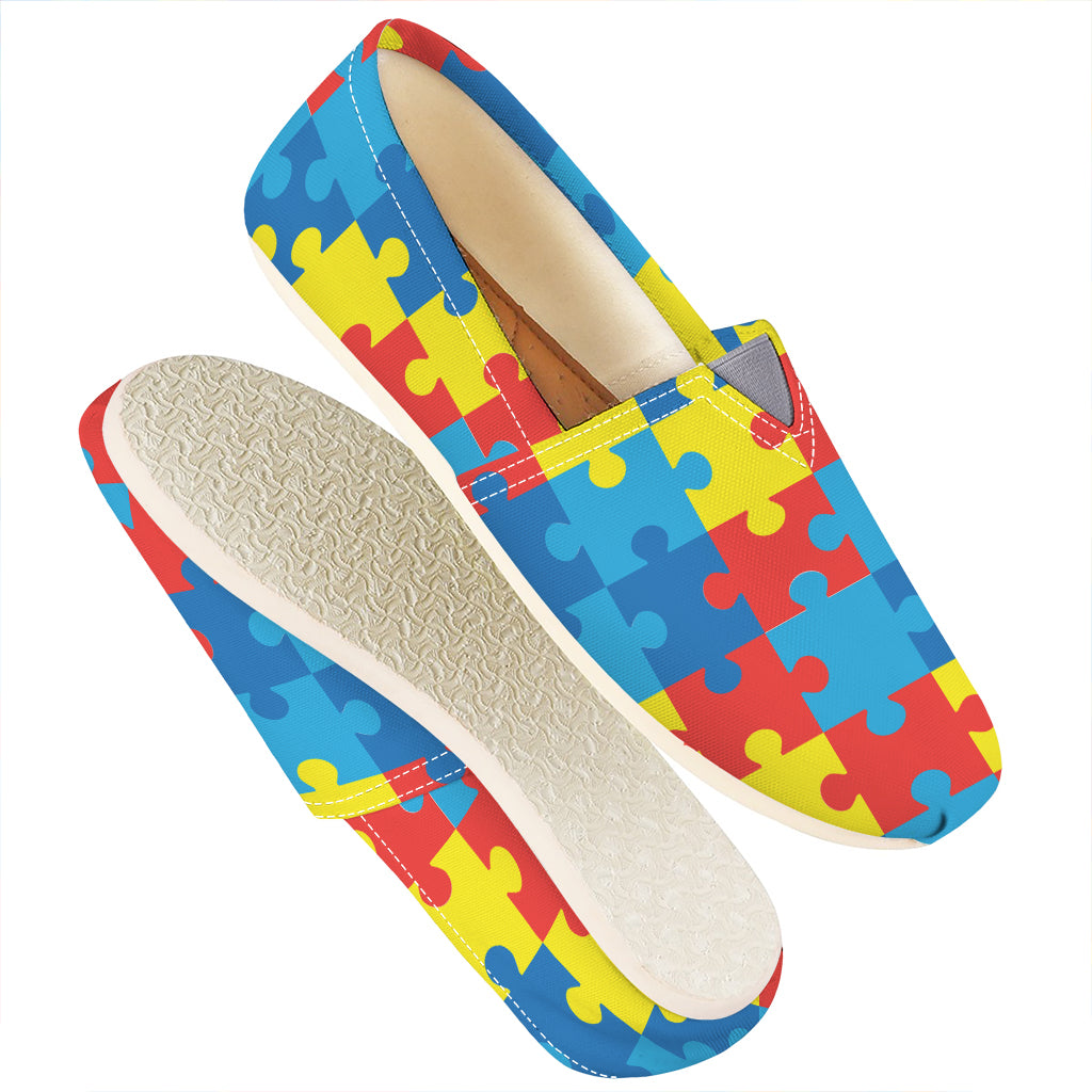 Autism Awareness Pattern Print Casual Shoes
