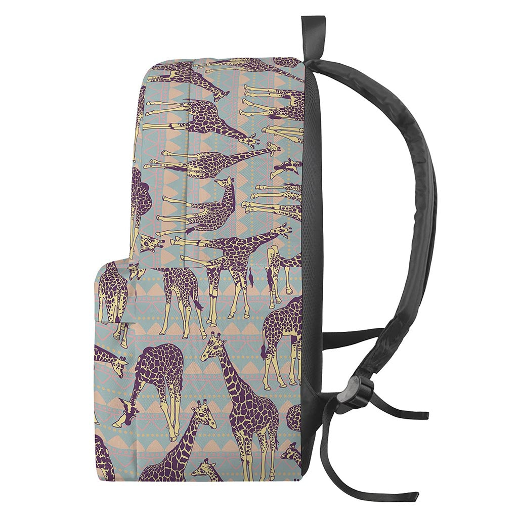 Aztec Giraffe Pattern Print Backpack