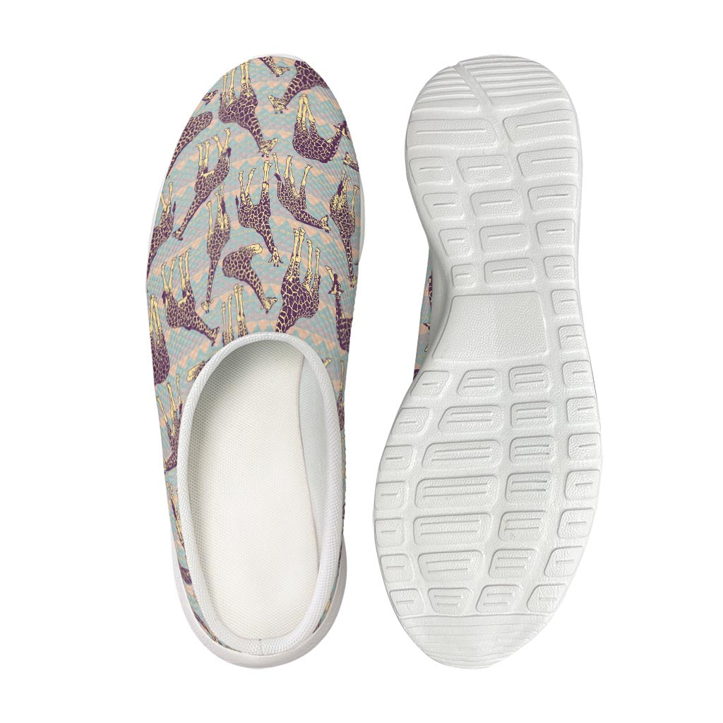 Aztec Giraffe Pattern Print Mesh Casual Shoes