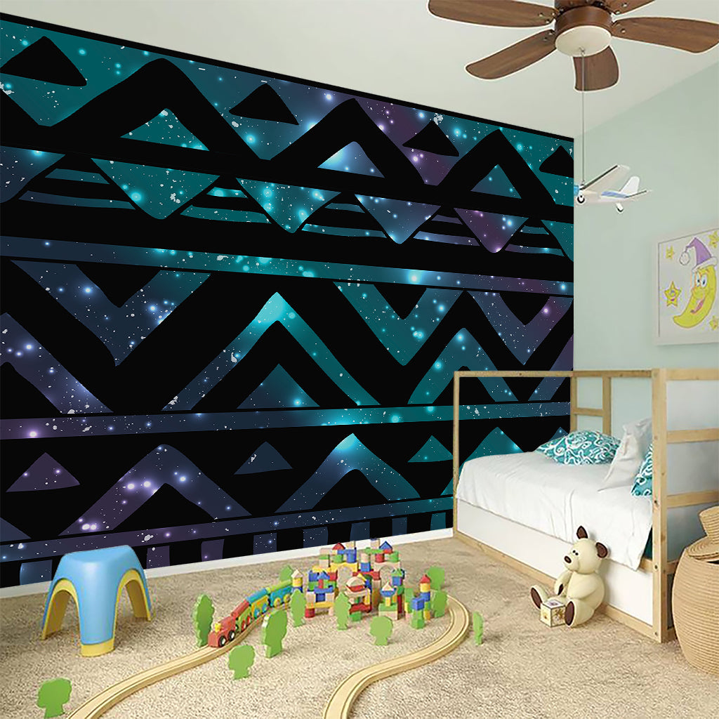 Aztec Tribal Galaxy Pattern Print Wall Sticker