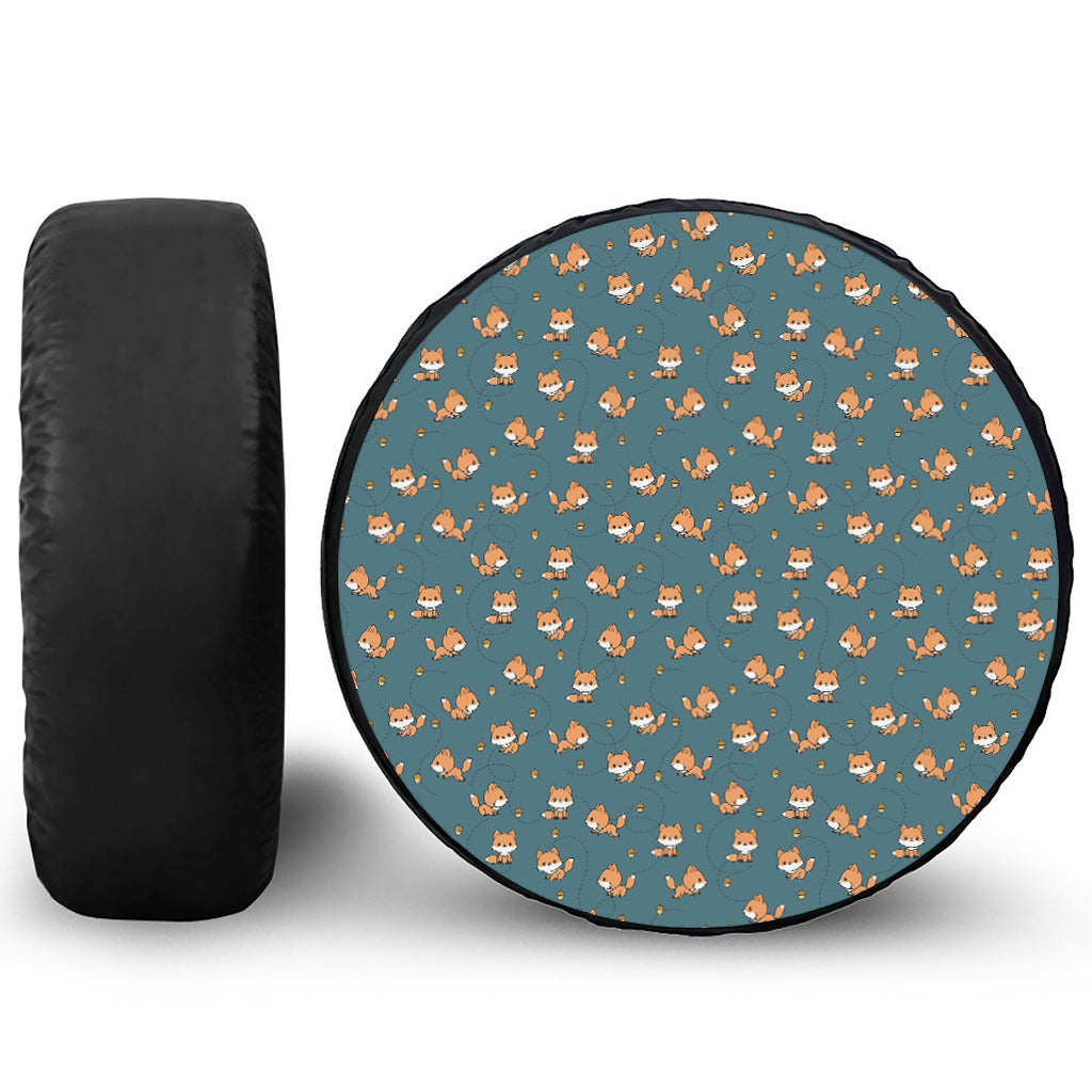 Baby Fox Pattern Print Tire Cover