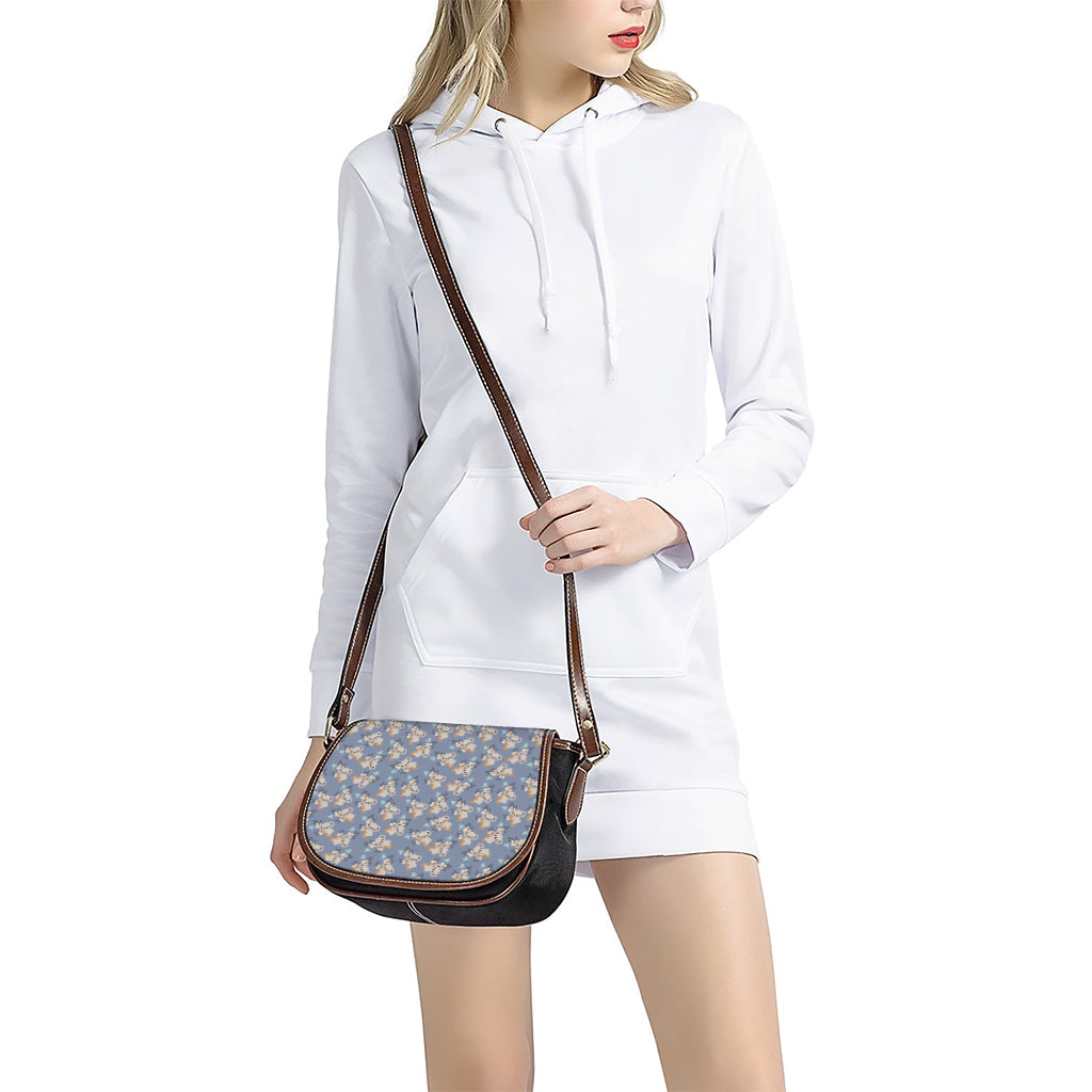 Baby Koala Pattern Print Saddle Bag