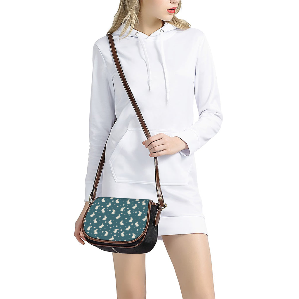 Baby Rabbit Pattern Print Saddle Bag