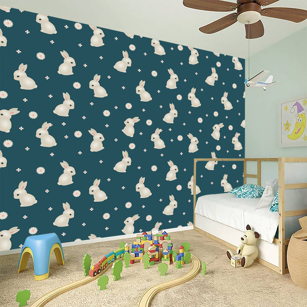 Baby Rabbit Pattern Print Wall Sticker