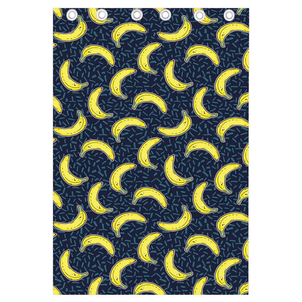 Banana Fruit Pattern Print Curtain
