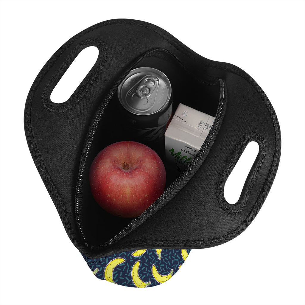 Banana Fruit Pattern Print Neoprene Lunch Bag