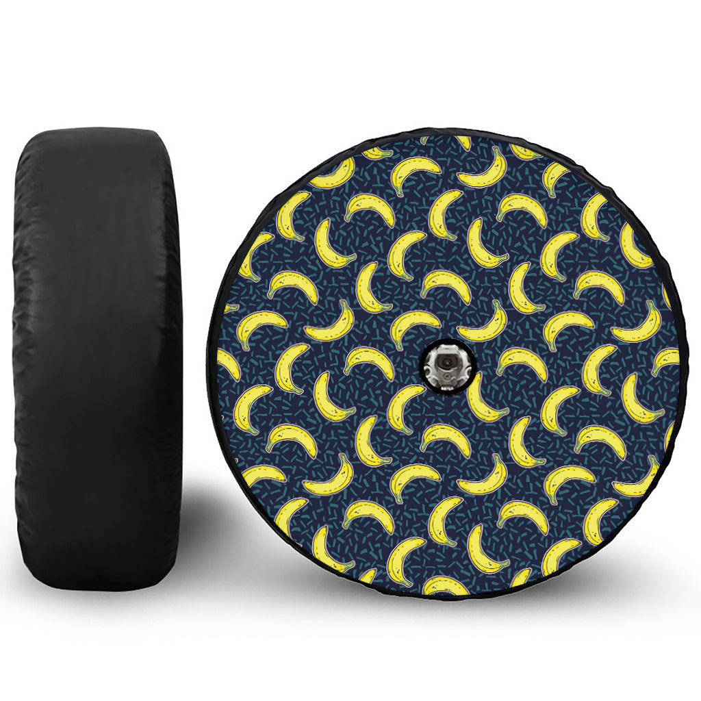 Banana Fruit Pattern Print Tire Cover With Camera Hole