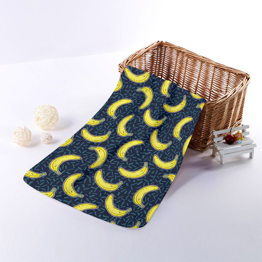 Banana Fruit Pattern Print Towel