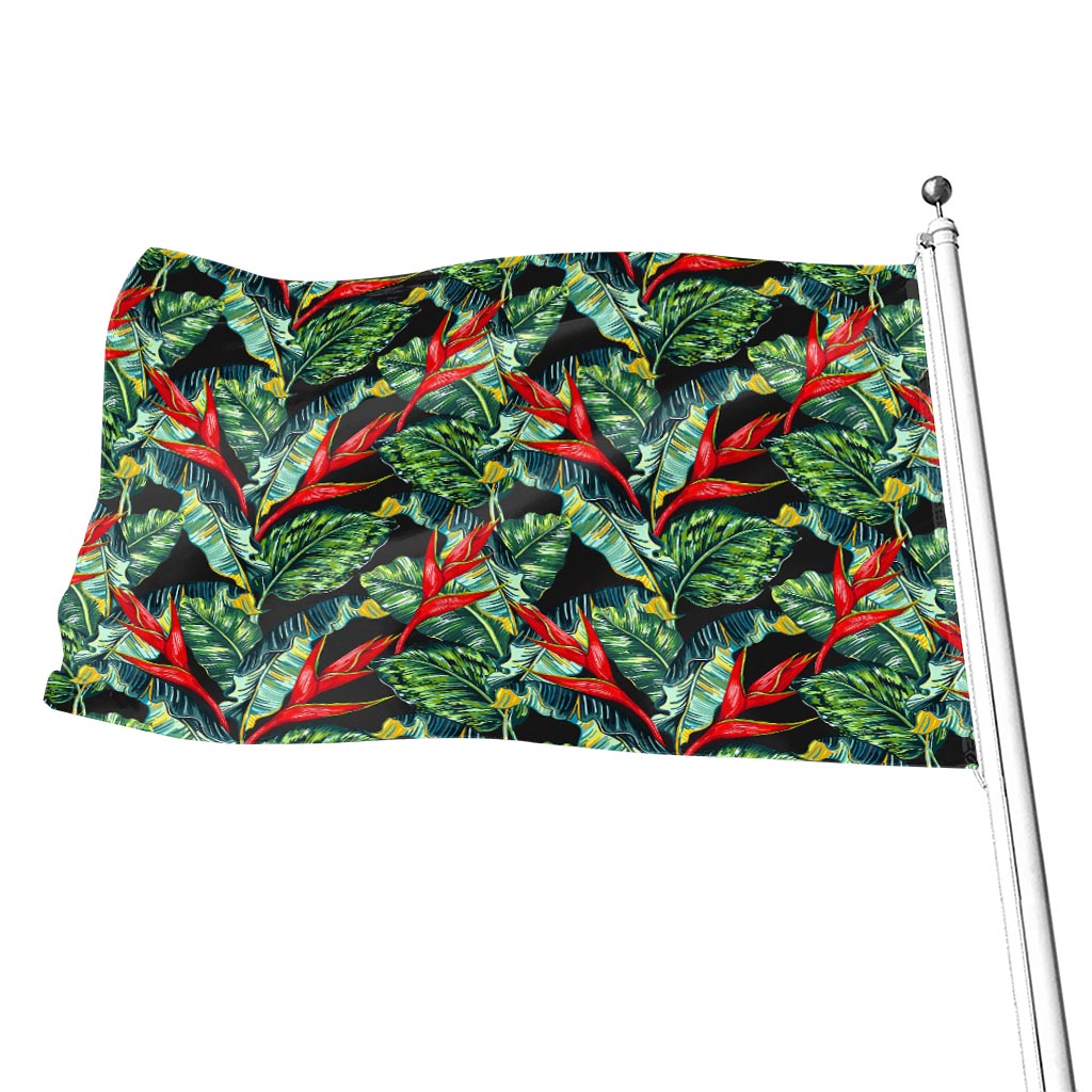 Banana Leaf Hawaiian Pattern Print Flag