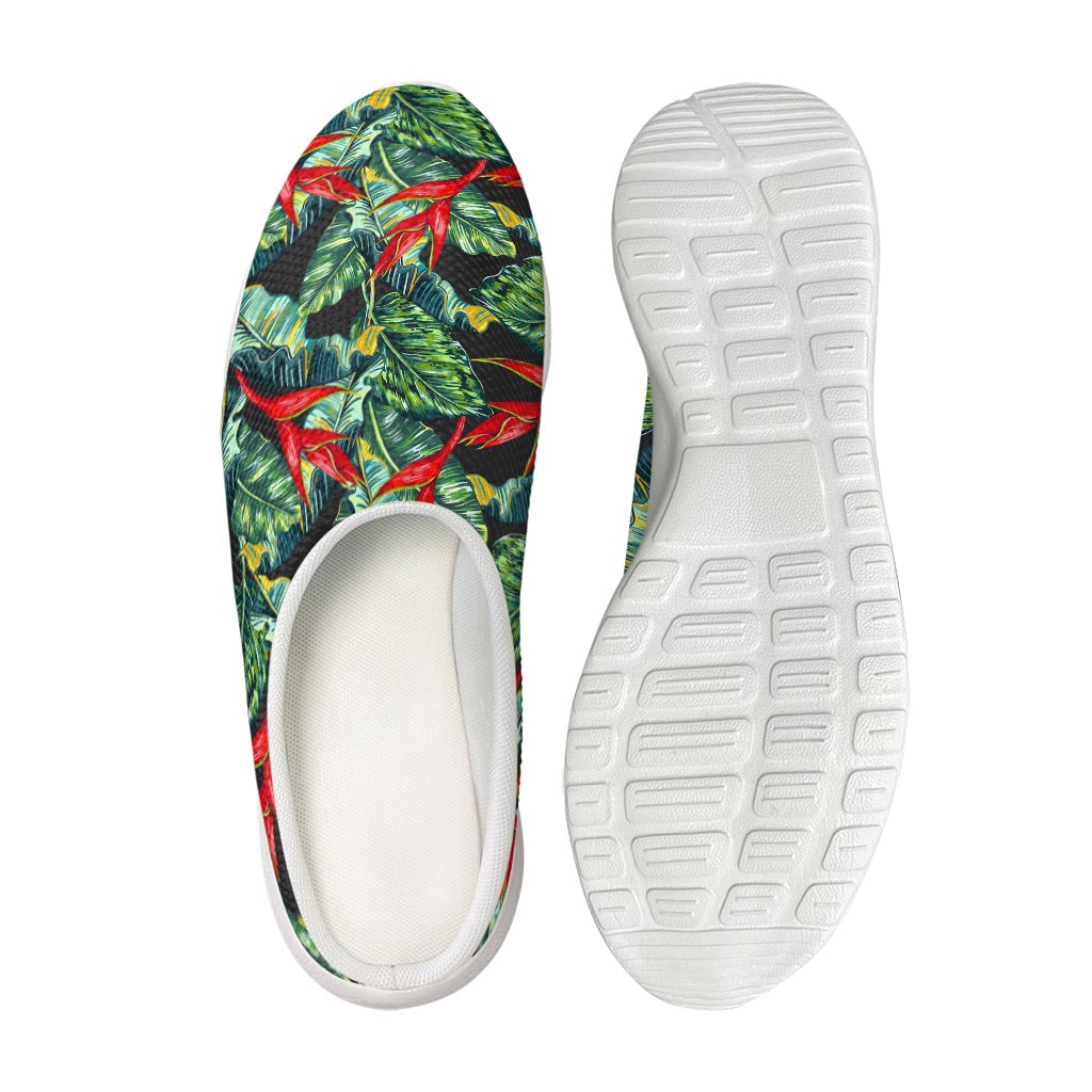 Banana Leaf Hawaiian Pattern Print Mesh Casual Shoes