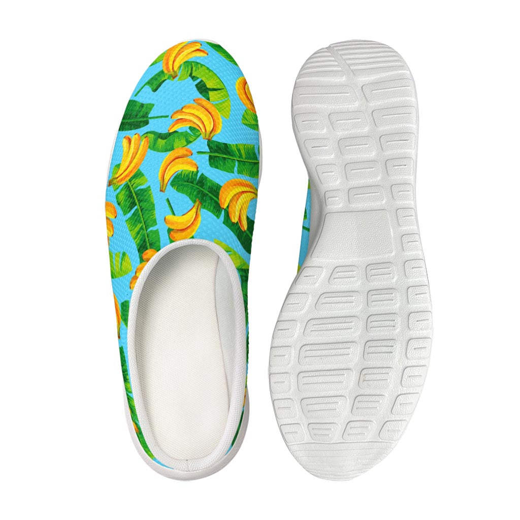 Banana Leaf Pattern Print Mesh Casual Shoes