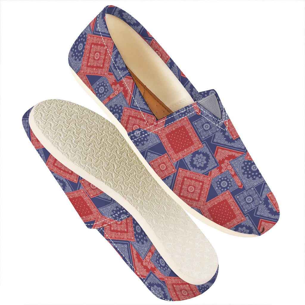 Bandanna Patchwork Pattern Print Casual Shoes
