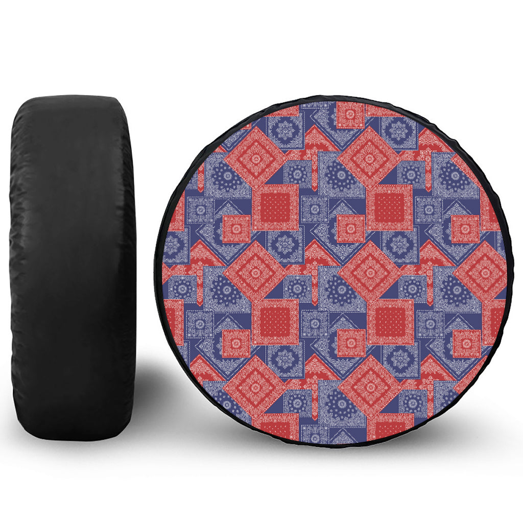 Bandanna Patchwork Pattern Print Tire Cover