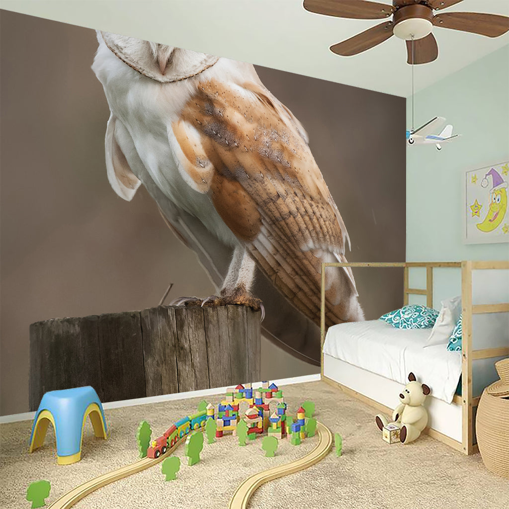 Barn Owl Print Wall Sticker