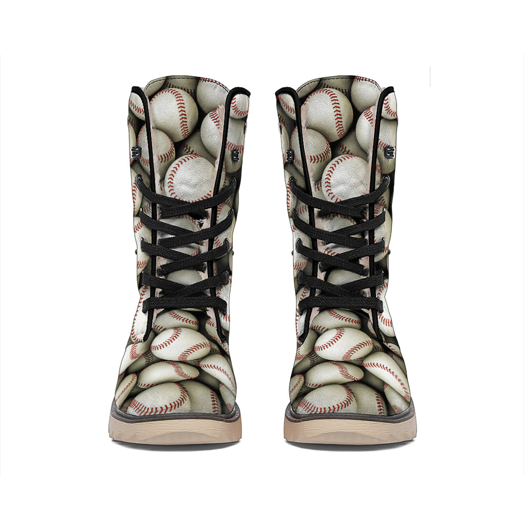 Baseballs 3D Print Winter Boots