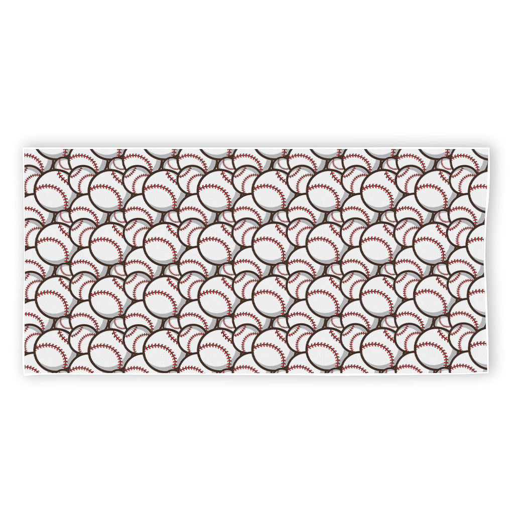 Baseballs Pattern Print Beach Towel