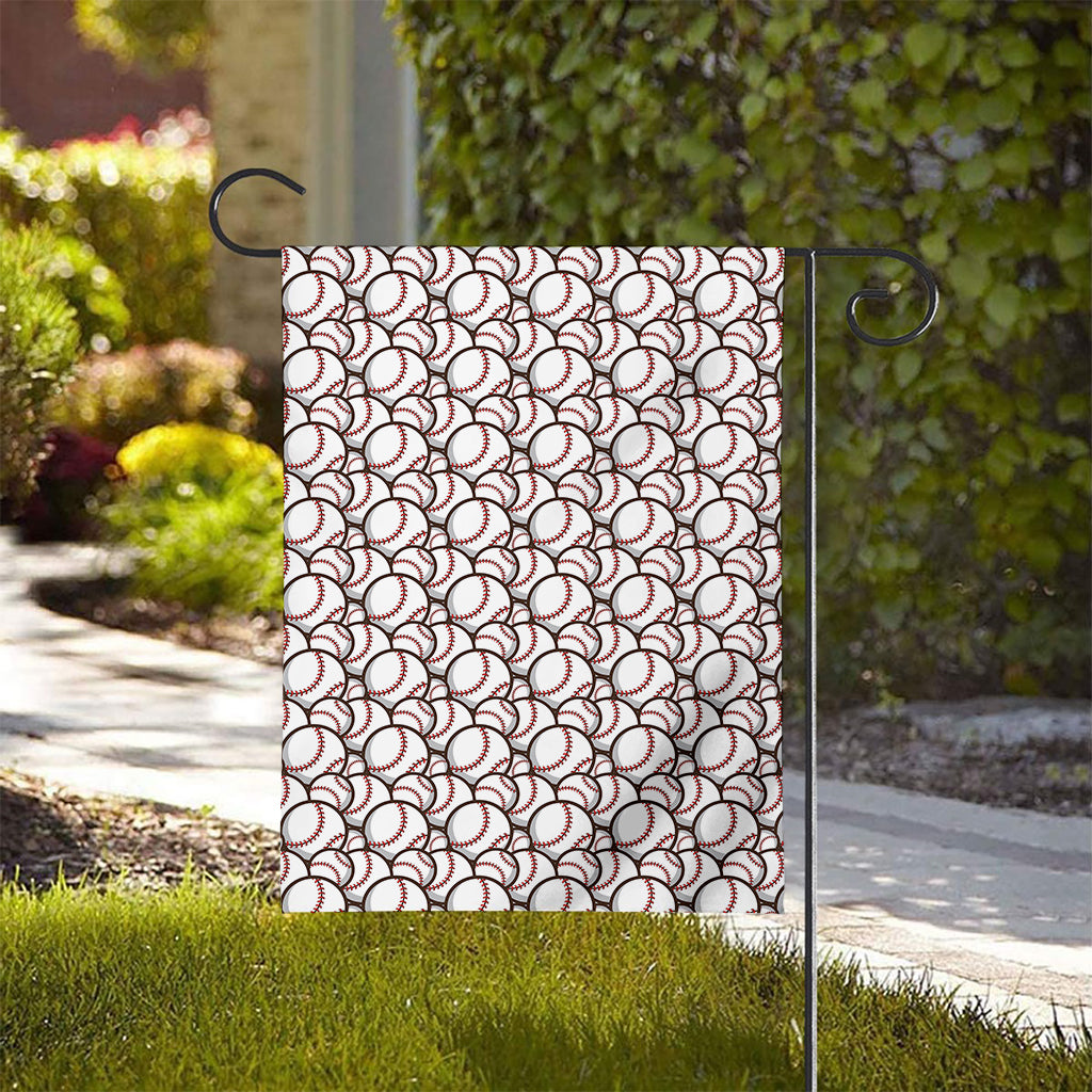 Baseballs Pattern Print House Flag