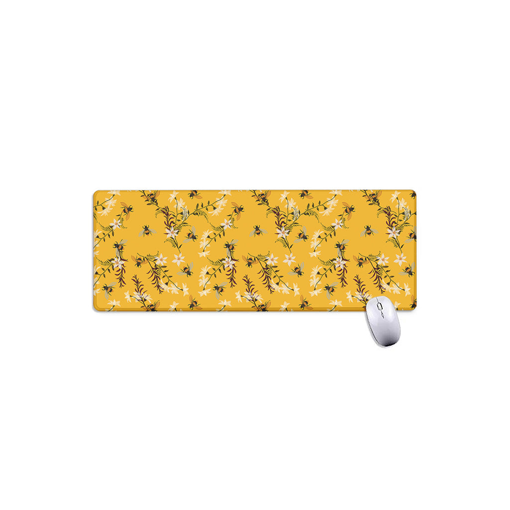 Bee Drawing Pattern Print Extended Mouse Pad