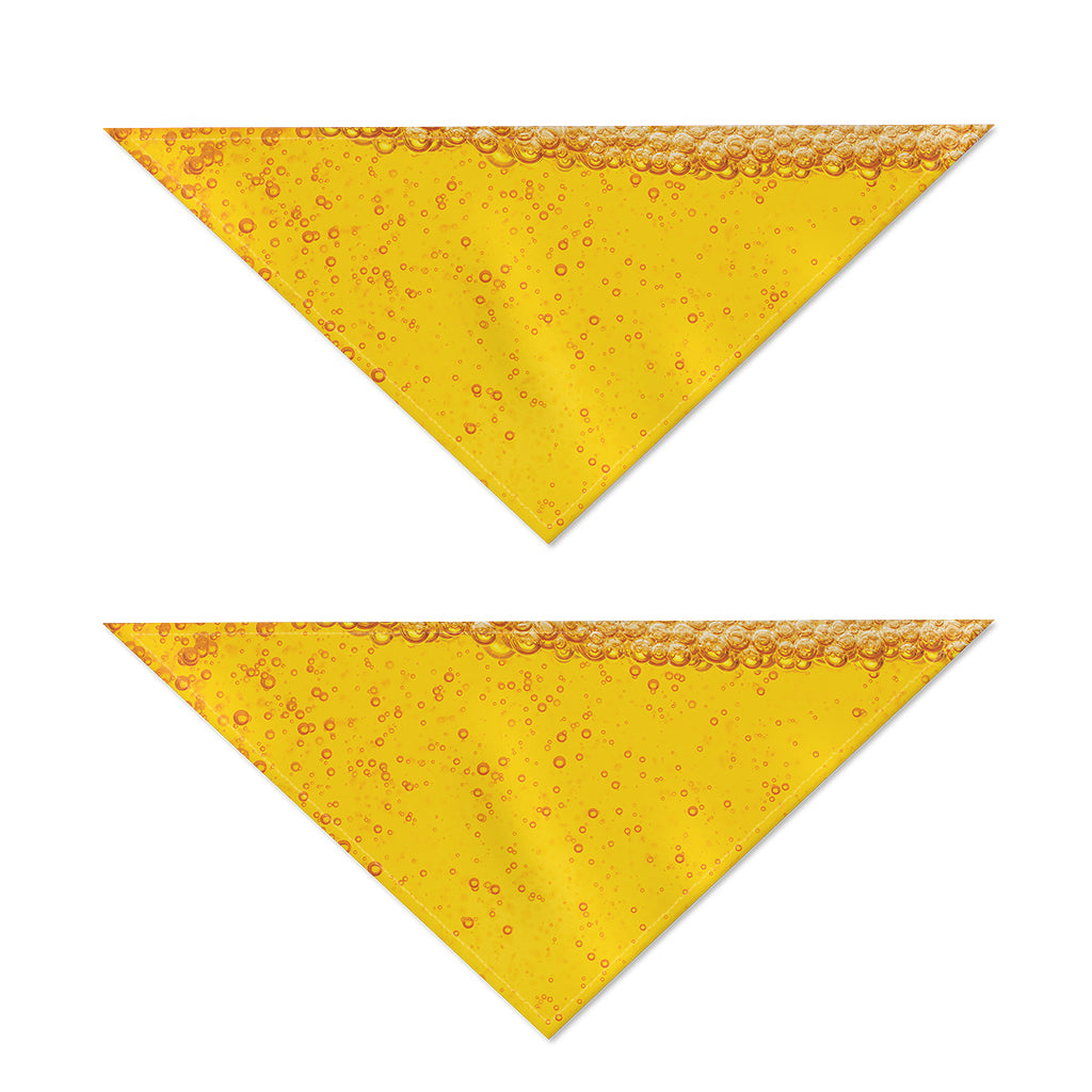 Beer With Foam Print Dog Bandana