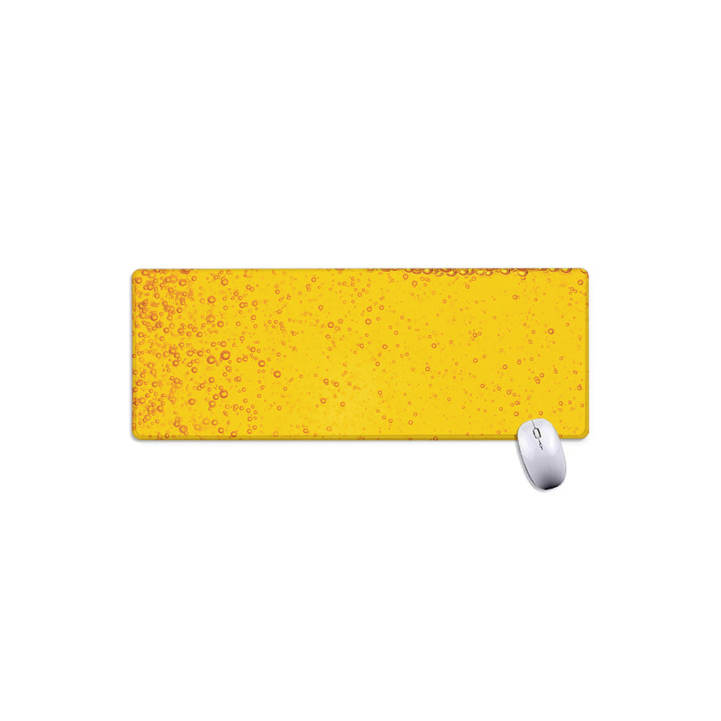 Beer With Foam Print Extended Mouse Pad