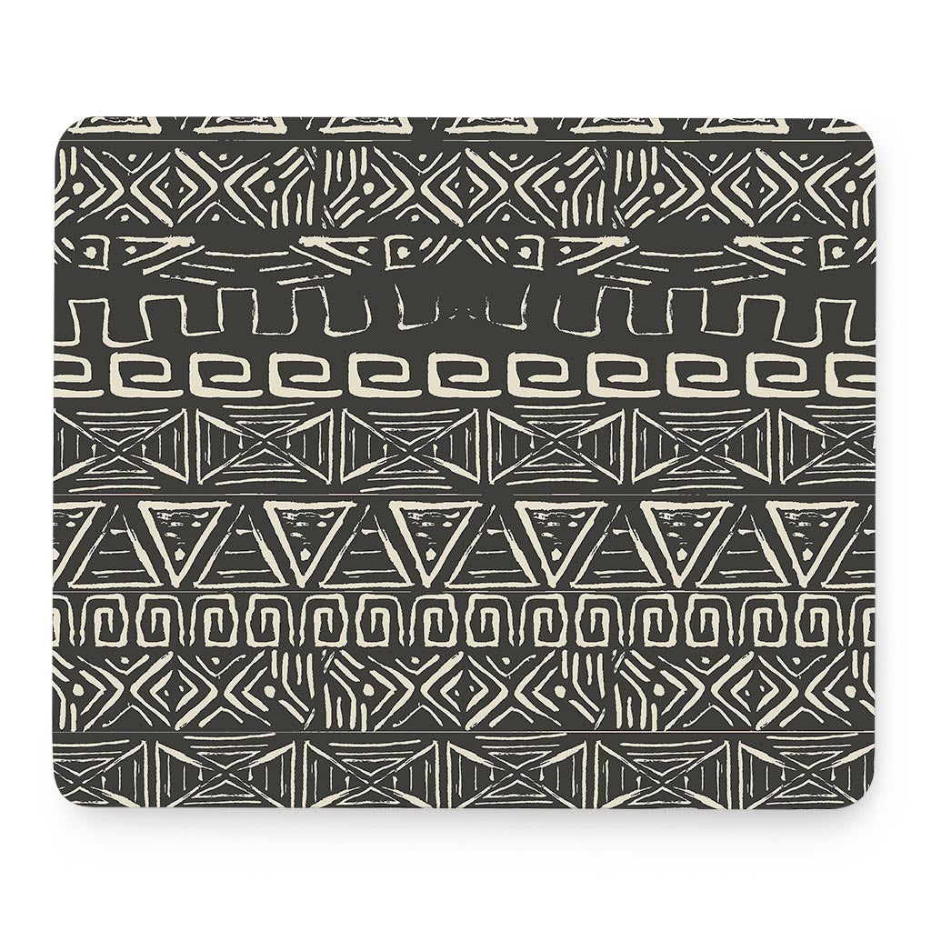 Beige Aztec Pattern Print Mouse Pad