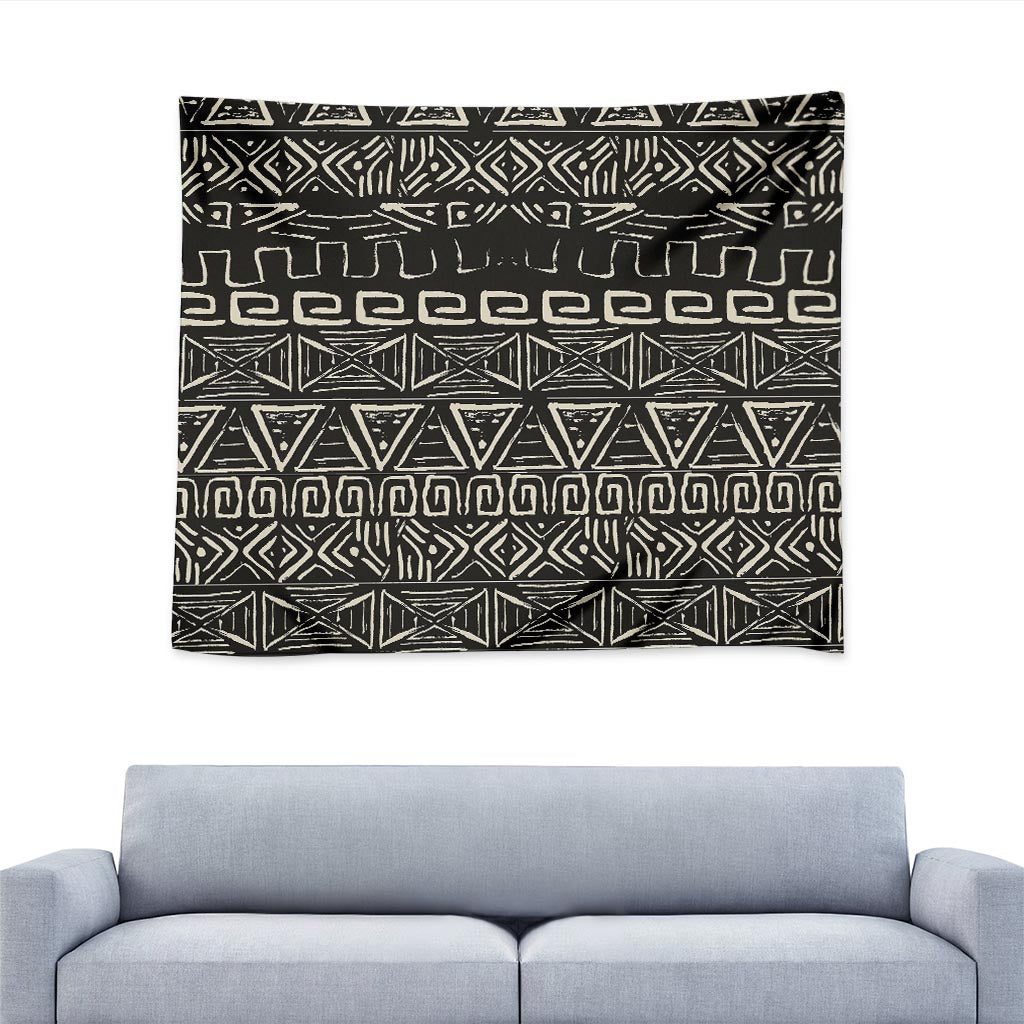 Beige Aztec Pattern Print Tapestry