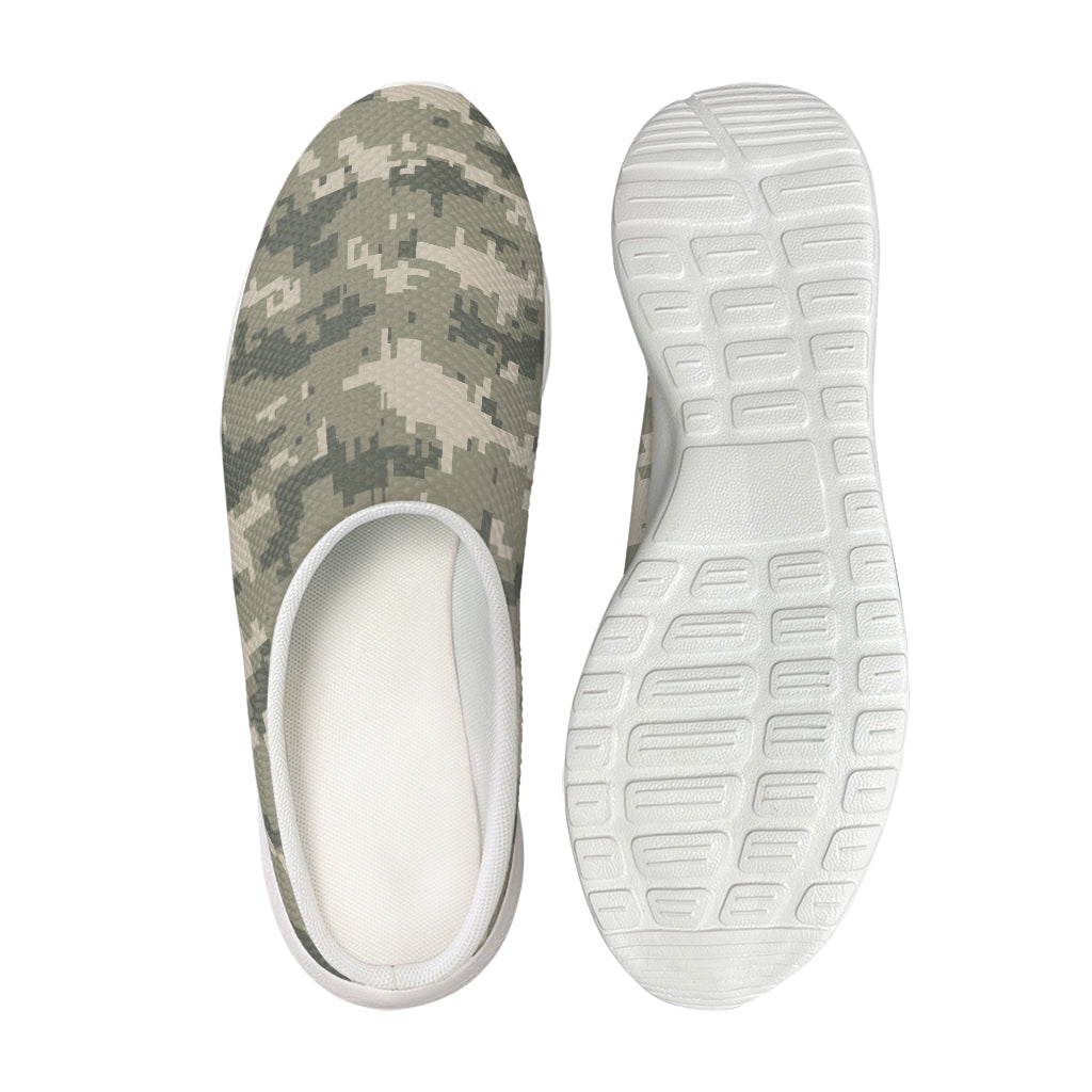 Beige Digital Camo Pattern Print Mesh Casual Shoes