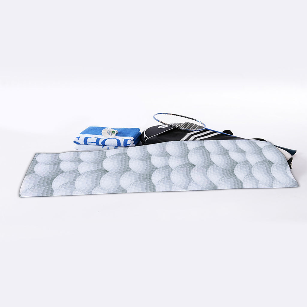 Big Golf Ball Pattern Print Sports Towel