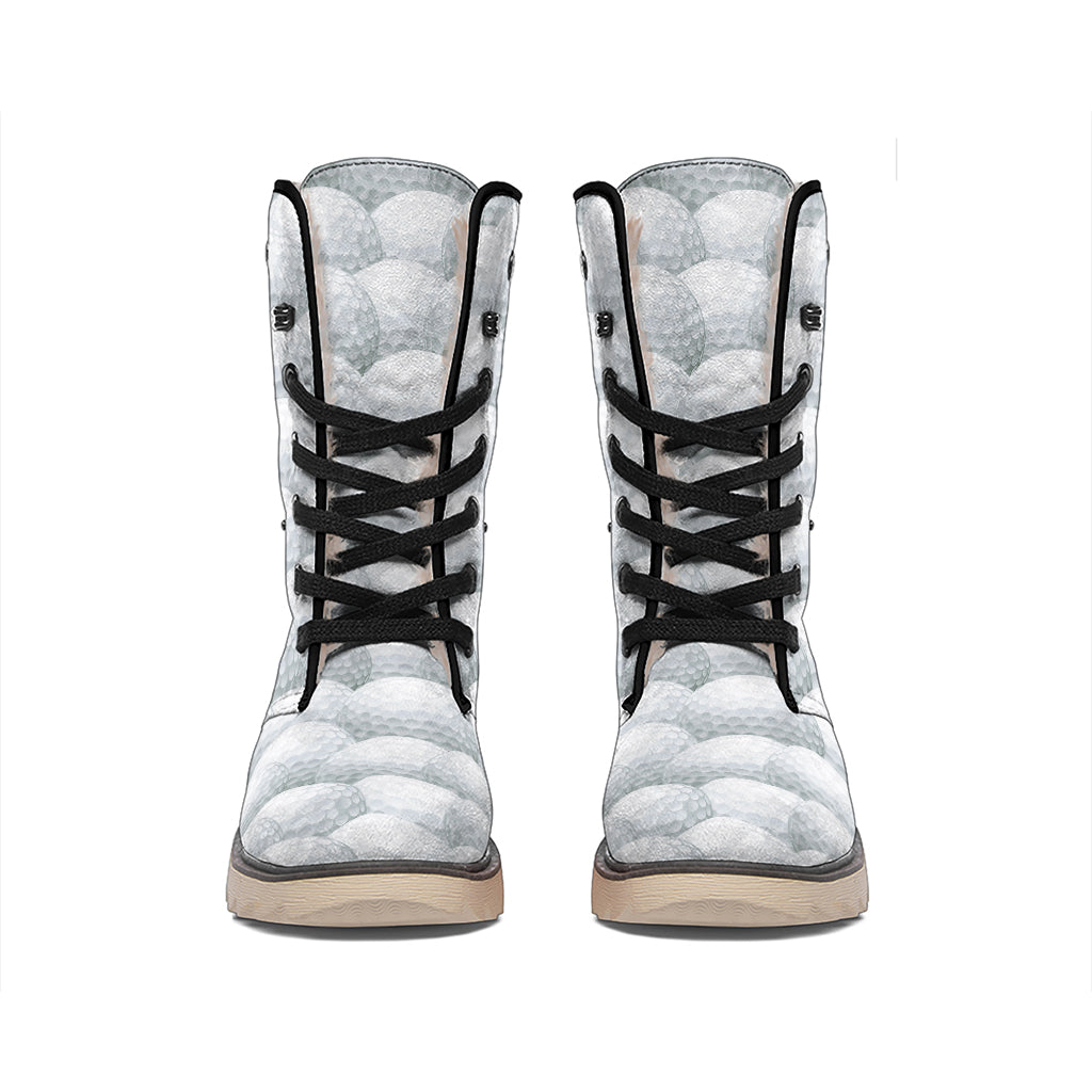 Big Golf Ball Pattern Print Winter Boots