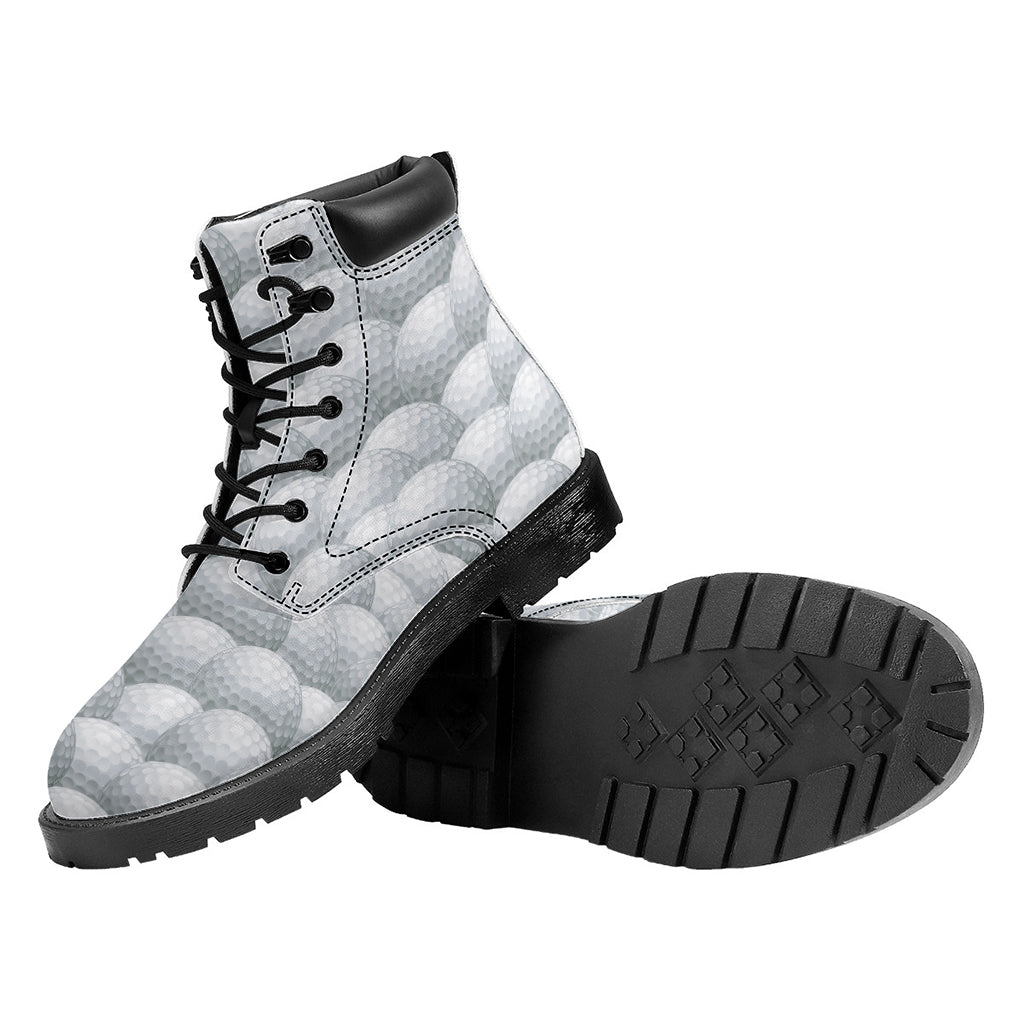 Big Golf Ball Pattern Print Work Boots